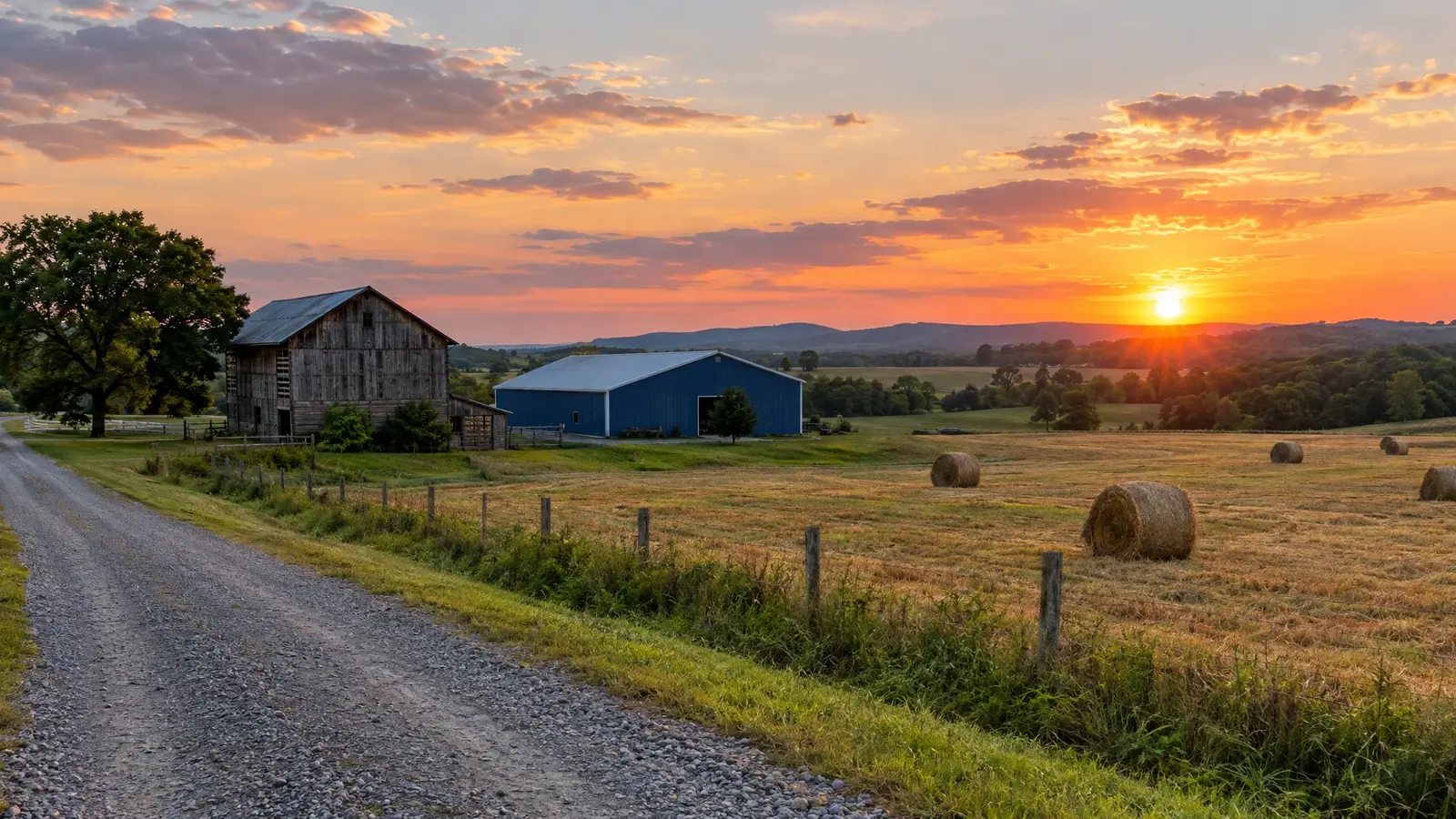A custom barn on a property in College Grove, Tennessee