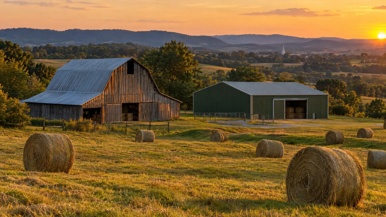 Barn builder in Gallatin, TN A custom barn on a property in Gallatin, Tennessee