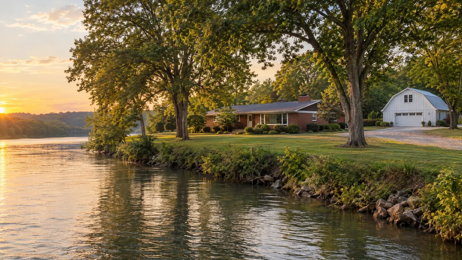 A custom barn on a property in Madison, Tennessee