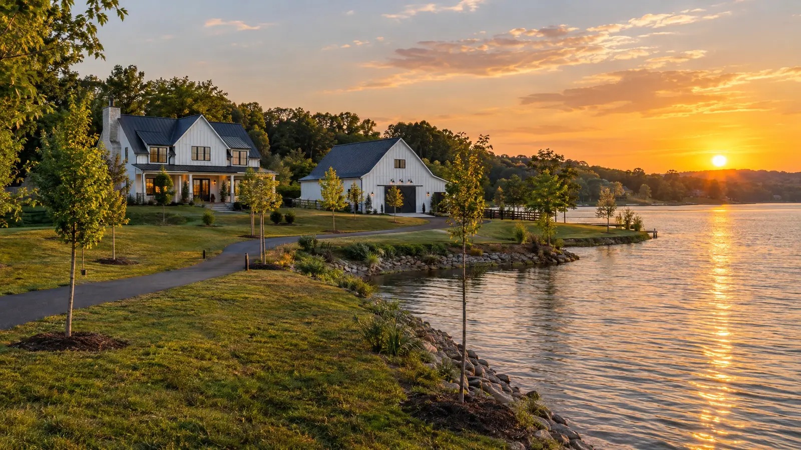 A custom barn on a property in Mt. Juliet, Tennessee