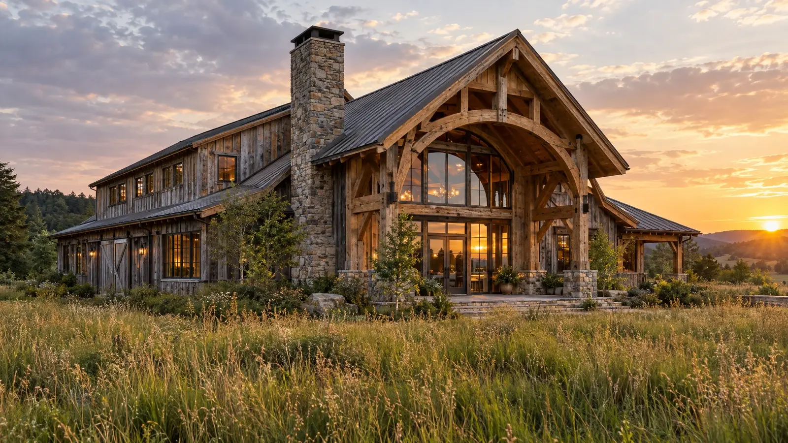 Rustic Timber Barn for Nashville homes