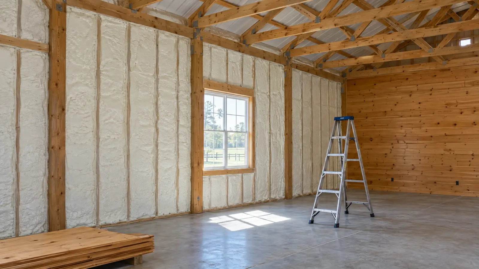 Barn Insulation and Interior Finishing in Nashville and Middle Tennessee
